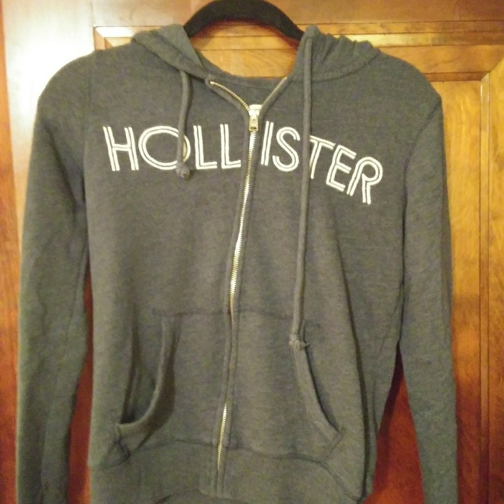 Girl's Hollister Hooded zipper sweatshirt/ Hoodie